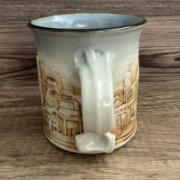 Bendigo Pottery Mug Graham Masters 2003 Low Relief Stoneware Australia - Picture 4 of 10
